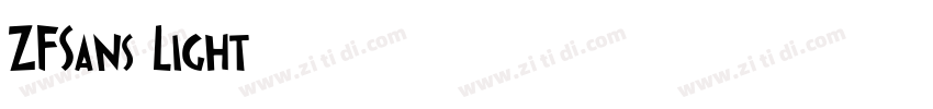 ZFSans Light字体转换
